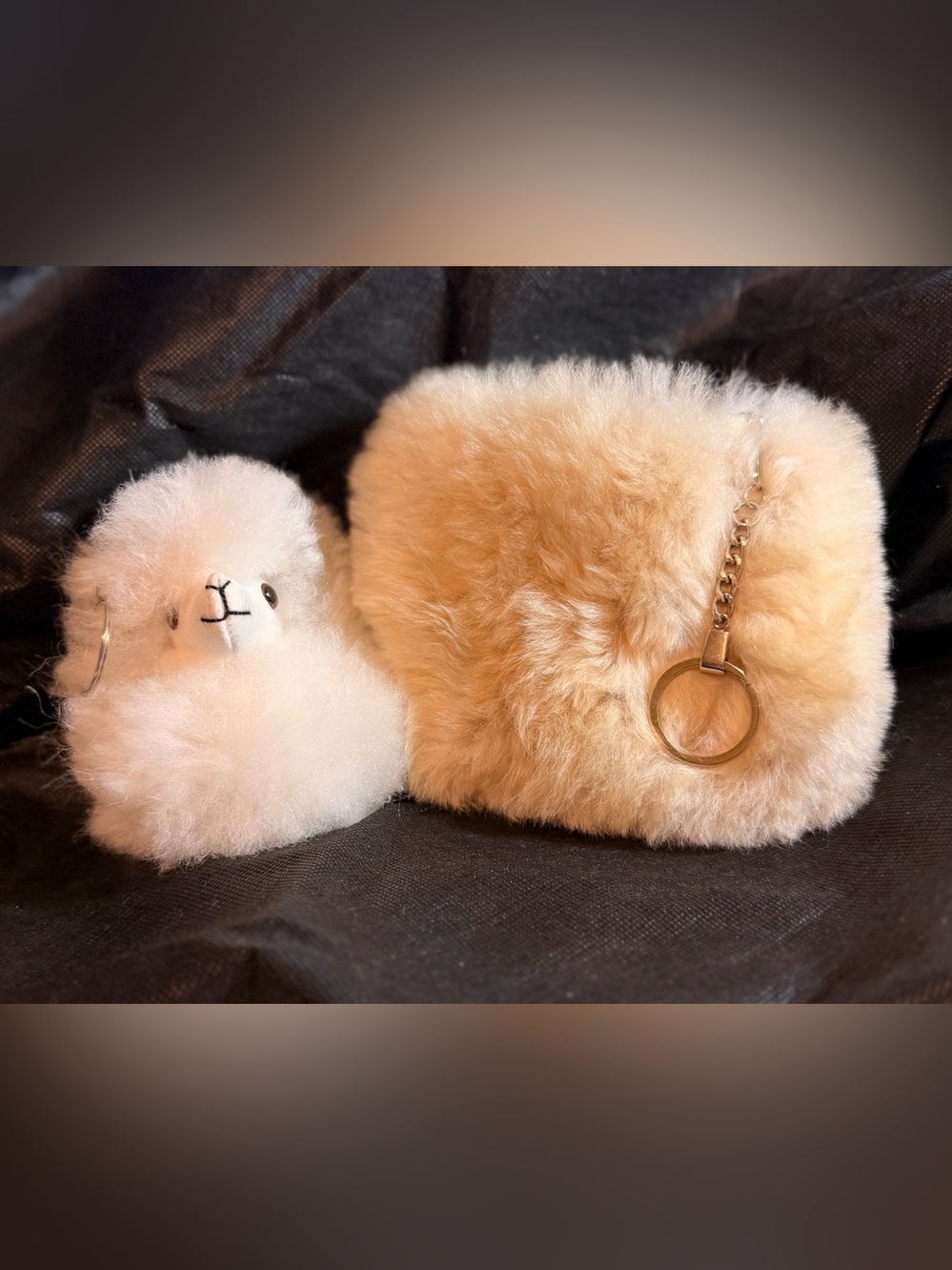 Baby Alpacas large charm and bag